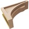 Ekena Millwork 4"W x 12"D x 8"H Classic Viola Rough Cedar Woodgrain TimberThane Corbel, Primed Tan CORUR04X12X08VIORCPR - alternate 3
